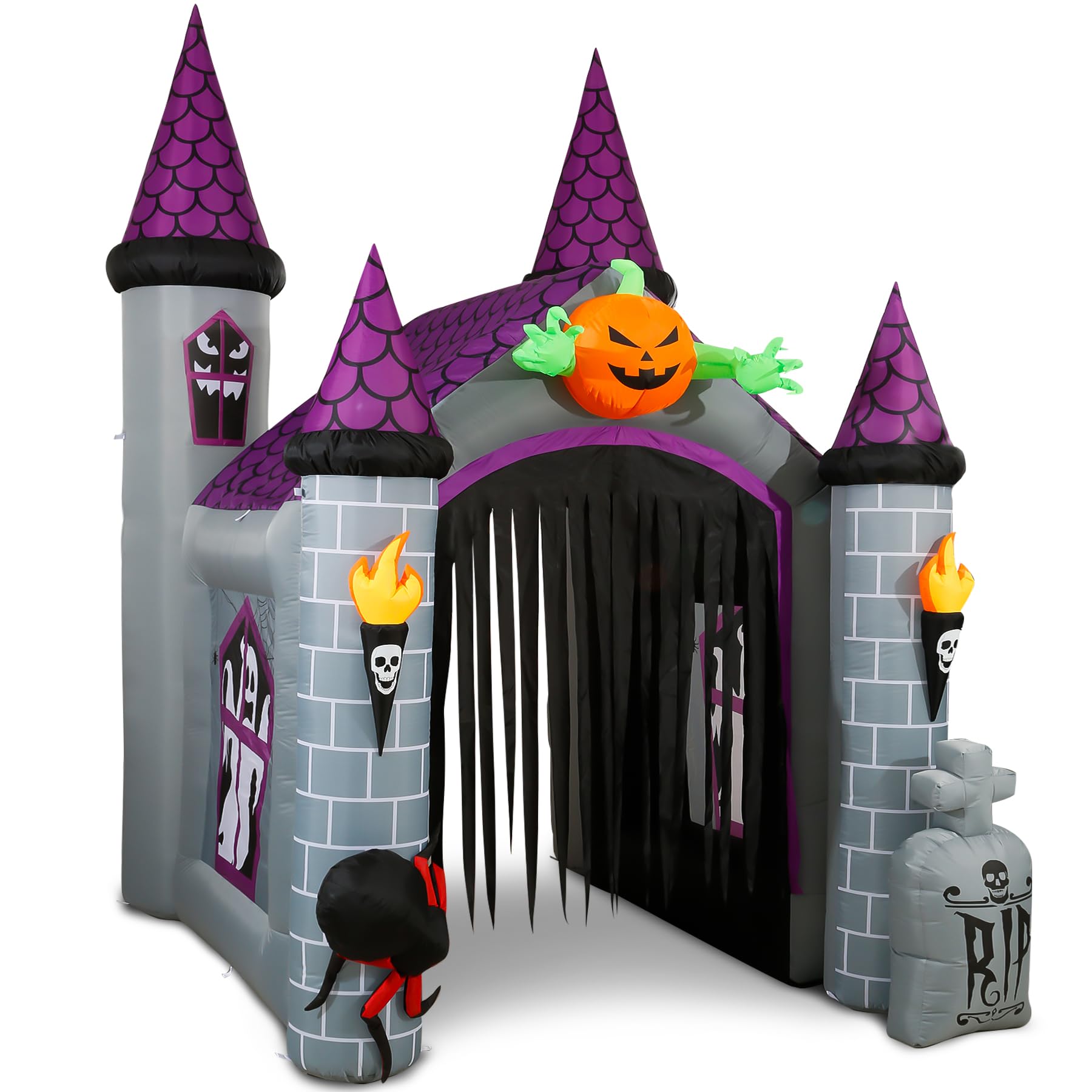 Amazon.co.jp: ハロウィン 空気注入式 巨大 12.5フィート お化け